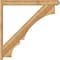 Ekena Millwork Balboa Craftsman Rough Sawn Outlooker, Western Red Cedar, 6"W x 48"D x 48"H OUT06X48X48BOA04RWR - alternate 4